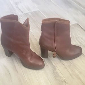 Leather Ralph lauren booties